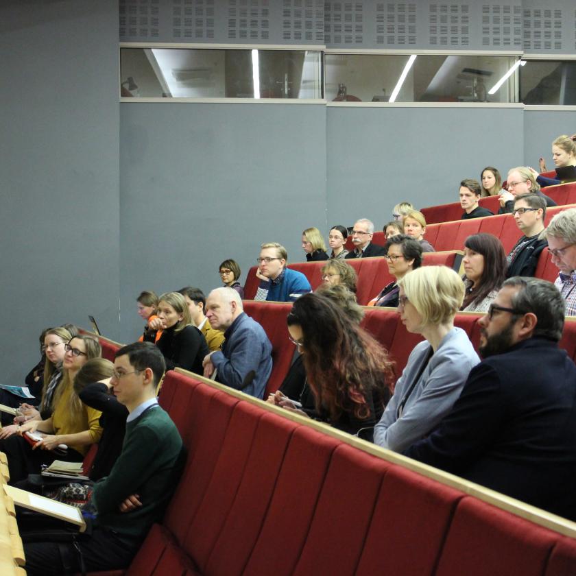 people in an auditorium