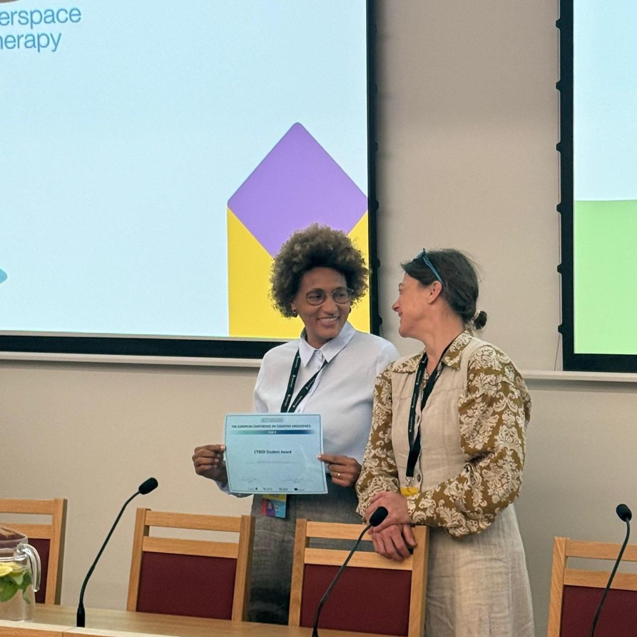 Elcelina getteng her recognition from Merja Bauters