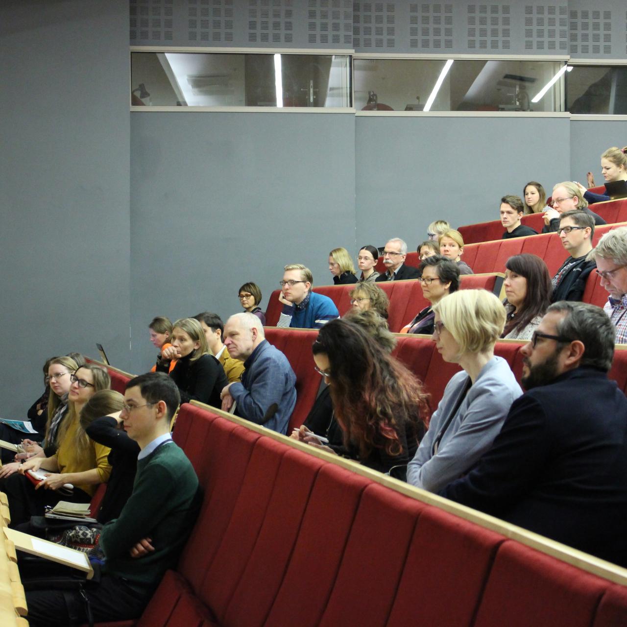 people in an auditorium