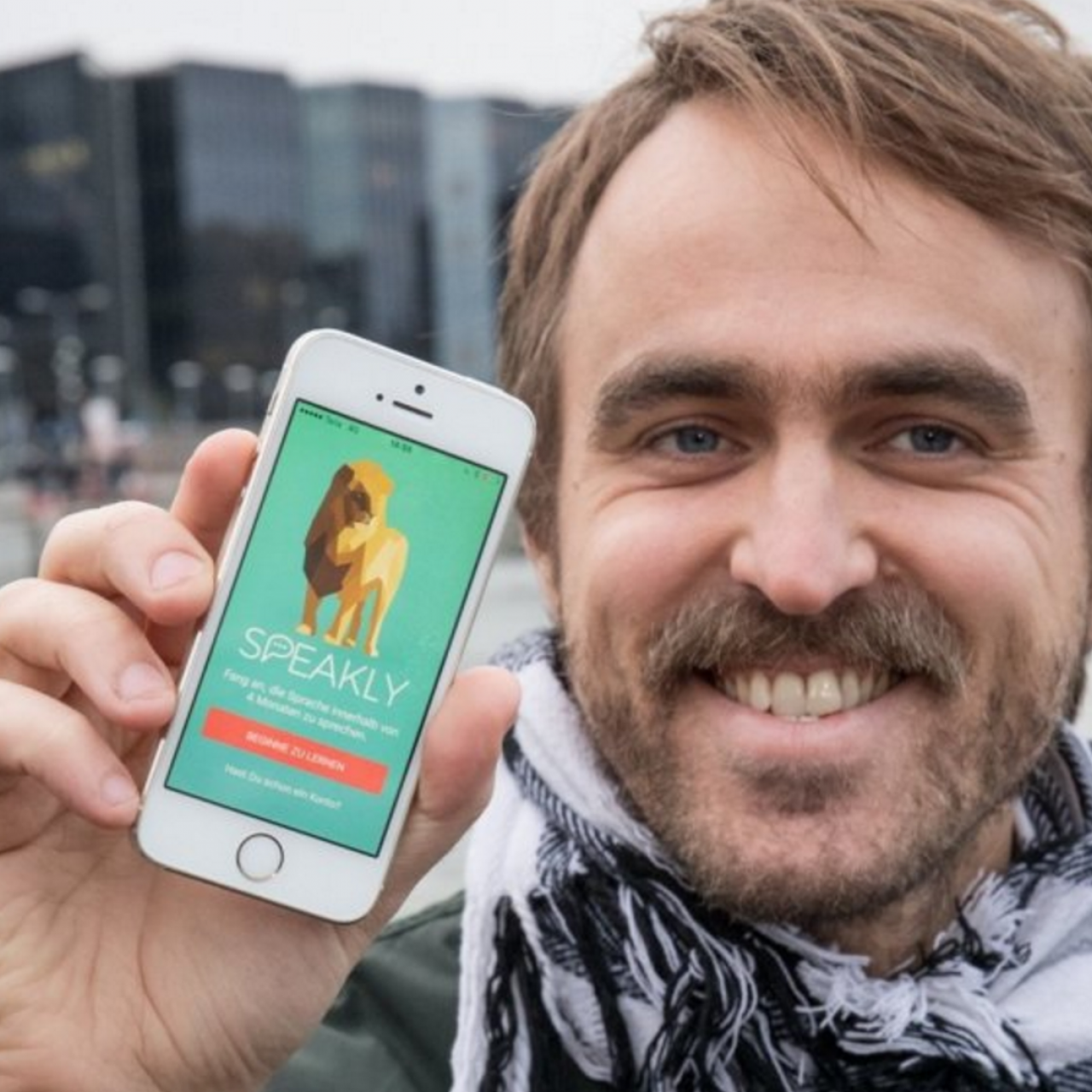 Ott Ojamets with Speakly app