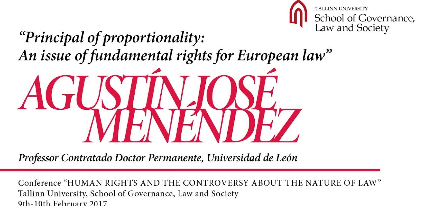 Agustín Menéndez - Principal of Proportionality: An Issue of Fundamental Rights for European Law Thumbnail