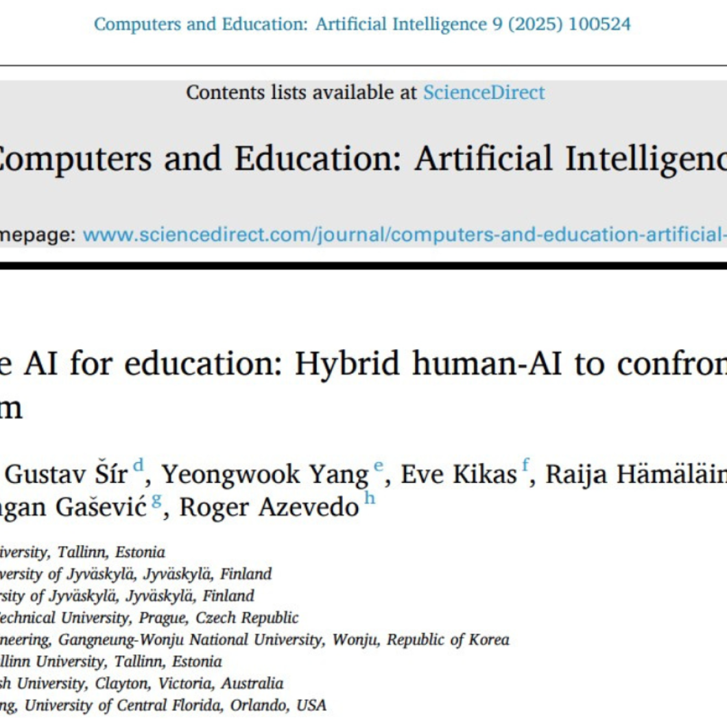 Article in the Computers and Education: Artificial Intelligence