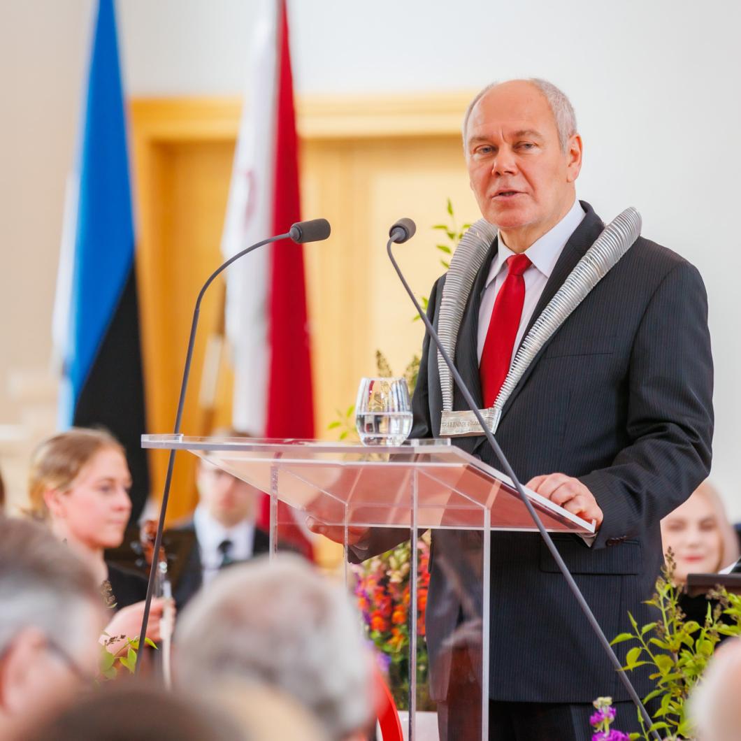 Priit Reiska inauguratsioonikõne. Foto Arno Mikkor
