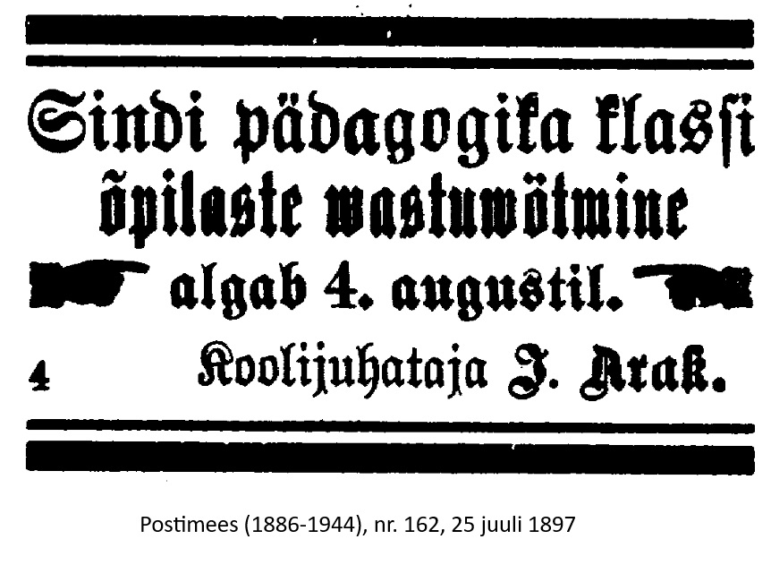 Kuulutus koolituste kohta