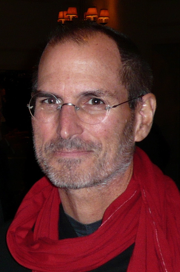 Steve Jobs http://upload.wikimedia.org/wikipedia/commons/5/5d/Steve_Jobs_with_red_shawl.jpg Steven Jobs